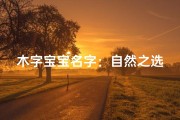 木字宝宝名字：自然之选，温馨寓意