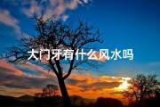 大门牙有什么风水吗