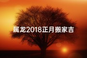 属龙2018正月搬家吉日：吉祥如意新居启航