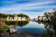 《八字奥秘：命造中的八字揭秘与对应解析》
