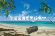 羊宝宝姓周男孩名字