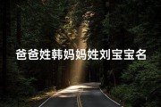 爸爸姓韩妈妈姓刘宝宝名字;姓韩和姓刘孩子名字