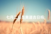 七月二日是黄道吉日吗;七月二日什么日子