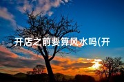 开店之前要算风水吗(开店前风水测算有必要吗？)