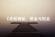 《命格揭秘：阴金与阳金之别》