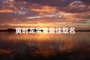 寅时龙宝宝最佳取名