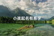 小孩起名有易字