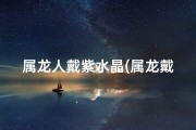 属龙人戴紫水晶(属龙戴紫龙晶：吉祥物饰还是禁忌？)