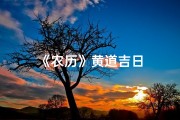 《农历》黄道吉日