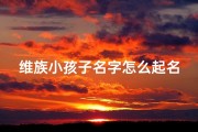 维族小孩子名字怎么起名-《维族宝贝起名之道：传承文化韵味》