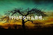 1996年女什么命格、《1996年女命格：揭秘她的命运轨迹》