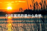 93年属鸡的是什么命格—93年属鸡：揭秘你的命格之谜