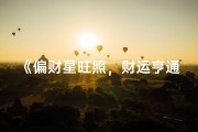 《偏财星旺照，财运亨通八字揭秘》