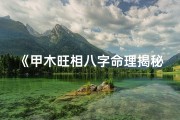 《甲木旺相八字命理揭秘：运势解析与人生指引》