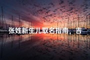 张姓新生儿取名指南，吉祥寓意与音律美学完美结合