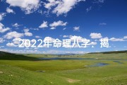 2022年命理八字：揭秘运势转折点
