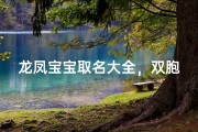 龙凤宝宝取名大全，双胞胎起名技巧与寓意美好名字推荐
