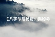 《八字命理秘籍：揭秘命运密码电子宝典》