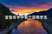 宝宝名字中有个忌用字怎么办(宝宝取名犯忌怎么办？女孩名字避讳指南)