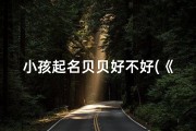 小孩起名贝贝好不好(《贝贝童趣无限，快乐成长每一天》)