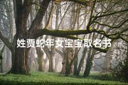 姓贾蛇年女宝宝取名书