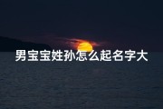 男宝宝姓孙怎么起名字大全_男宝宝姓孙取什么名字