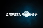 爸姓周姓妈鸡宝宝名字