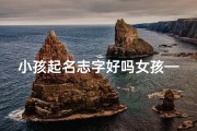 小孩起名志字好吗女孩—志字取名女孩名字好听