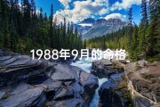 1988年9月的命格_1988年9月的命运