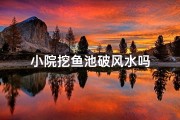 小院挖鱼池破风水吗
