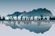 属马婚配吉凶表图片大全-属马婚配吉凶表图片大全：揭秘生肖婚配奥秘