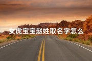 女虎宝宝赵姓取名字怎么取_2022年姓赵虎宝宝名字