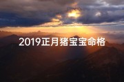 2019正月猪宝宝命格、2019猪宝宝命格：新春吉祥如意宝