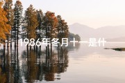 1986年冬月十一是什么命_86年冬月十二命格揭秘：命运轨迹大解析
