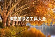祥宝宝取名工具大全
