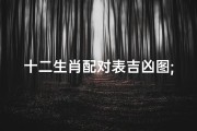 十二生肖配对表吉凶图;十二生肖配对表吉凶图解