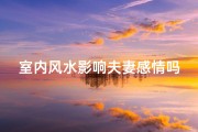 室内风水影响夫妻感情吗