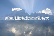 新生儿取名龙宝宝乳名大全—龙宝宝乳名大全：新生儿起名灵感宝典