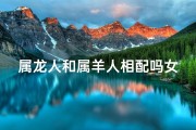 属龙人和属羊人相配吗女人