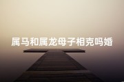 属马和属龙母子相克吗婚姻