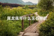 属龙佩带什么玉石好呢