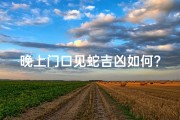 晚上门口见蛇吉凶如何？揭秘神秘预兆