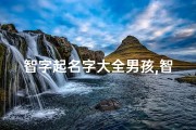智字起名字大全男孩,智慧童趣，未来之星——智轩成长记