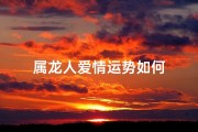 属龙人爱情运势如何