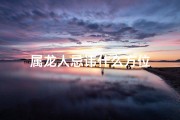 属龙人忌讳什么方位