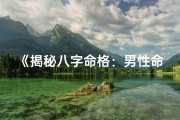 《揭秘八字命格：男性命运排盘全攻略》