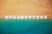 龙年宝宝取名字大全水木(水木组合好寓意的名字大全)