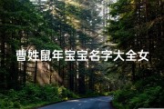 曹姓鼠年宝宝名字大全女孩;鼠年姓曹男孩好听大气