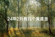 24年2月有几个黄道吉日,2020年二月二十四日是黄道吉日吗
