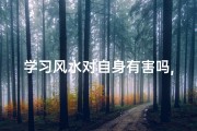 学习风水对自身有害吗,学风水的好处